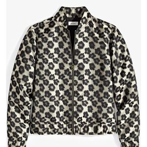 ON•34th Women's Black and Cream Bomber Jacket